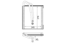 Výparník, klimatizace MAHLE AE 251 000S