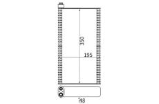 Výparník, klimatizace MAHLE AE 273 000S