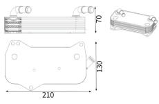 Chladič oleje, automatická převodovka MAHLE CLC 388 000S