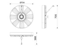 Spojka, větrák chladiče MAHLE CFF 705 000P