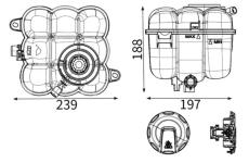 Vyrovnávací nádoba, chladicí kapalina MAHLE CRT 309 000S