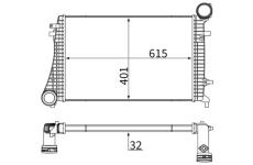 Chladič turba MAHLE CI 166 000S