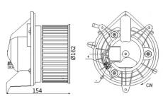 vnitřní ventilátor MAHLE AB 303 000S