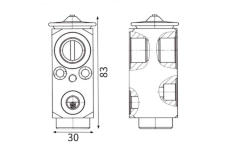 Expanzný ventil klimatizácie MAHLE AVE 209 000S