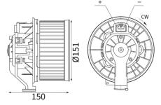Vnútorný ventilátor MAHLE AB 238 000S