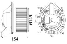 vnitřní ventilátor MAHLE AB 438 000S