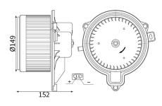 vnitřní ventilátor MAHLE AB 444 000S