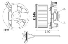 vnitřní ventilátor MAHLE AB 445 000S