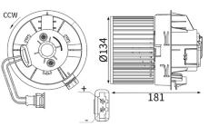 vnitřní ventilátor MAHLE AB 447 000S