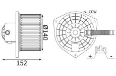 vnitřní ventilátor MAHLE AB 448 000S