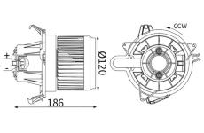 vnitřní ventilátor MAHLE AB 452 000S