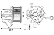 vnitřní ventilátor MAHLE AB 453 000S