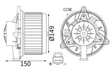 vnitřní ventilátor MAHLE AB 467 000S