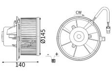 vnitřní ventilátor MAHLE AB 472 000S