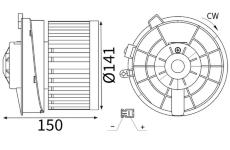 Vnútorný ventilátor MAHLE AB 481 000S