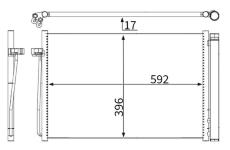 Kondenzátor klimatizácie MAHLE AC 344 000S