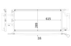 Kondenzátor, klimatizace MAHLE AC 893 000P