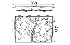Větrák, chlazení motoru MAHLE CFF 192 000S