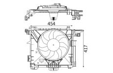 Větrák, chlazení motoru MAHLE CFF 211 000S