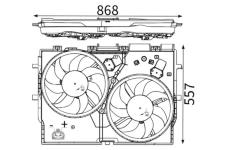 Větrák, chlazení motoru MAHLE CFF 228 000S