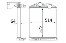 Chladič plniaceho vzduchu MAHLE CI 114 000S