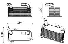 Chladič oleje, automatická převodovka MAHLE CLC 392 000S