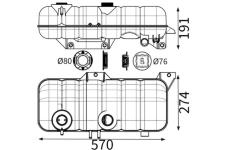 Vyrovnávací nádoba, chladicí kapalina MAHLE CRT 273 001S