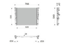 Chladič motora MAHLE CR 2867 000P