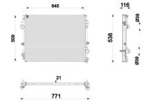 Chladič, chlazení motoru MAHLE CR 2873 000P