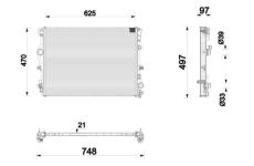 Chladič, chlazení motoru MAHLE CR 2874 000P