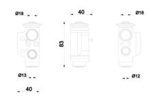 Expanzní ventil, klimatizace MAHLE AVE 234 000P