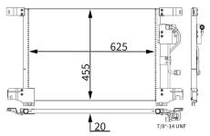 Kondenzátor, klimatizace MAHLE AC 283 000S