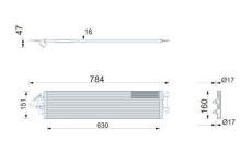 Chladič oleje, automatická převodovka MAHLE CLC 478 000P