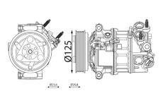Kompresor, klimatizace MAHLE ACP 511 000S