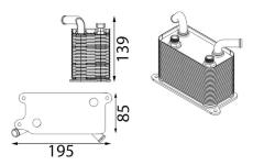 Chladič oleje, automatická převodovka MAHLE CLC 62 000S