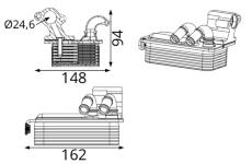 Chladič oleje, automatická převodovka MAHLE CLC 424 000S