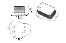 Olejový chladič, motorový olej MAHLE CLC 427 000S