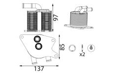 Chladič oleje, automatická převodovka MAHLE CLC 429 000S