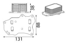 Olejový chladič, motorový olej MAHLE CLC 432 000S