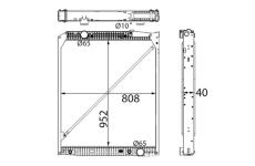 Chladič, chlazení motoru MAHLE CR 670 000S