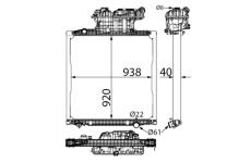Chladič motora MAHLE CR 701 000S