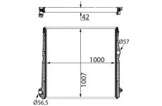 Chladič motora MAHLE CR 2453 000S
