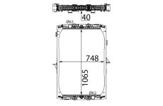 Chladič motora MAHLE CR 2796 000S