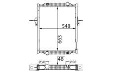 Chladič motora MAHLE CR 2809 000S