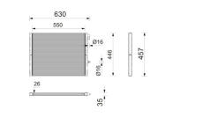 Chladič motora MAHLE CR 2812 000P