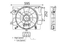 Větrák, chlazení motoru MAHLE CFF 740 000S