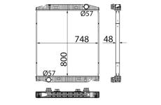 Chladič motora MAHLE CR 719 001S
