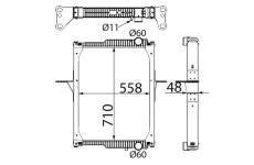 Chladič, chlazení motoru MAHLE CR 822 000S