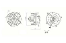 vnitřní ventilátor MAHLE AB 68 000S