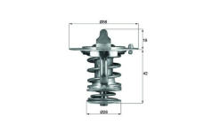 Termostat, chladivo MAHLE TX 83 76D